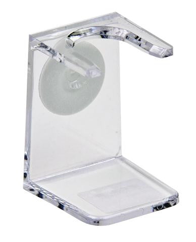 Shaving Brush Stand, Clear Acrylic, Standard Mouth